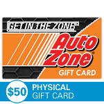 AUTOZONE<sup>®</sup> $50 Physical Gift Card