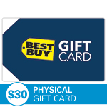 BEST BUY<sup>®</sup> $30 Physical Gift Card
