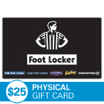 FOOT LOCKER<sup>®</sup> $25 Physical Gift Card