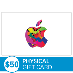APPLE<sup>®</sup> $50 Physical Gift Card