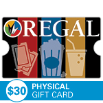 REGAL ENTERTAINMENT GROUP<sup>®</sup> $30 Physical Gift Card
